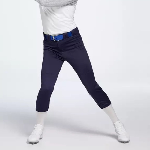 SOLD - Mizuno Softball MVP Pro Women’s Pants Navy Blue Medium - Picture 3 of 9